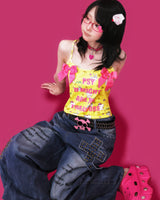 popping-! skull belt (2color)