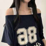 Deronspan Unbal Shoulder Boxy Fit Short Sleeve Tee