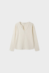 Macca waffle henley neck