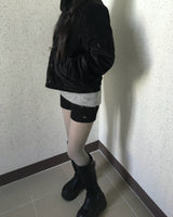 レイヤードニットパンツ