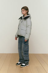 CHERRY REVERSIBLE SHORT DOWN JUMPER [BLACK]