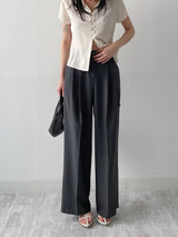 Onion Belted Wide Slacks