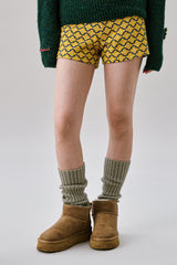 Jacquard Short Pants [Yellow]