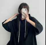 レンズオーバーフーディド半袖Tシャツ (3 colors)