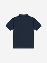 1/2 レギュラー チェスト グリッド ウェーブ PKティー(NAVY)