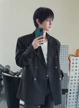 Lips Stripe Double Blazer
