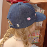 kitsch washed denim cap navy