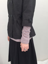 Semi-A-Line Double Button Jacket