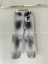 [UNISEX] Dirty Painting Wide Pants