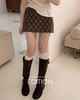 【MADE】Checked mini skirt