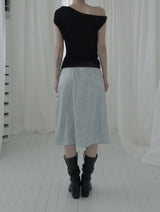 Roche Flower Jacquard Midi Skirt