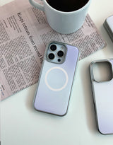 [MADE]ライラックブリーズ シルバーエポキシ MagSafe iPhoneケース