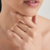 [Worn by Kim Yuna, Winter, Chuu, Tsuki,Solar] Freshwater Pearl 925 Silver + rhodium plating Adjustable Size Ring R043-01H