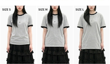 Essential Standard Short Sleeve Ringer T-shirt 3GEAR Melange