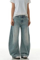 Light Wash Cat Whisker Jeans