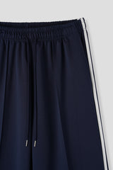 pintuck wide track pants 