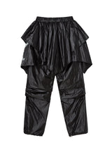 DRAPE LAYERED SKIRTPANTS (BLACK)