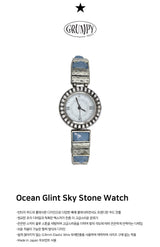 Ocean Glint Sky Stone Watch