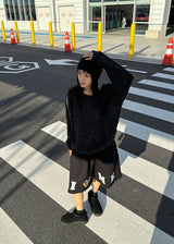 PUFFY CUTOUT KNIT