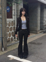 ルージュ リブド レース キャップ スリーブレス