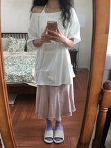 Flared Midi Skirt