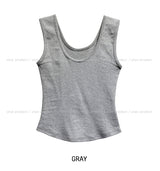 [U-BAISC] Fog solid sleeveless