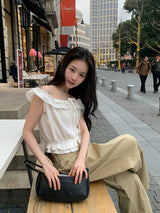 Pure frill blouse_ivory