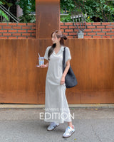 【MADE】Back slit long dress
