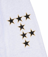 Star Lettering Patch Sweat Pants - White