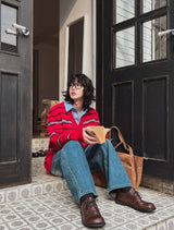 MIKEL CAT BRUSH DENIM PANTS