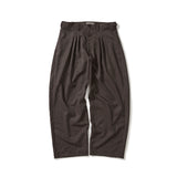 Herringbone pleat pants / Maroon