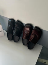 ASCLO Handmade Leather Deep Mules (2color)