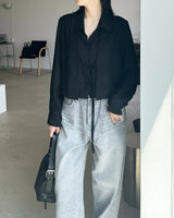 Rody texture layered blouse