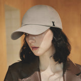 VA Black Stud Ball Cap / Gray