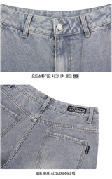 パラシュートウォッシングワイドデニムパンツ