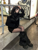 Wolf Fur Leg Warmers