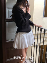 Ribbed knit V-neck(3color)
