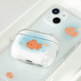 [AirPods] ゴールドフィッシュケース (ブルー) (オンリーケース)