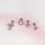 [SET] シュガー クロス ハート ピアス