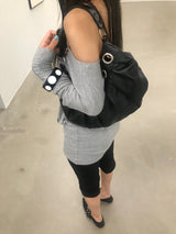eyelet balloon bag(black)