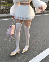 chewing ribbon flat shoes