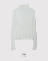 KNデイリーレディースタートルネックTシャツ（4色）