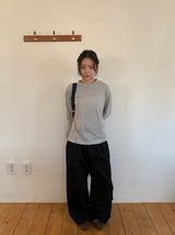 ボカンボーダーラウンド長袖Tシャツ