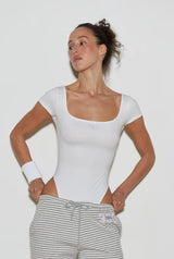 Athletic bodysuit - white