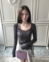 elver slim layer button tee
