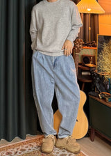 [virstyle original] INKKI two tuck Balloon Tapered Denim Pants 4COLOR
