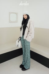 Snow White No Collar Fur Jacket