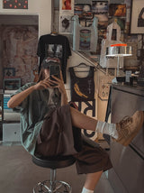 ドリーミングプリンティングオーバー半袖Tシャツ