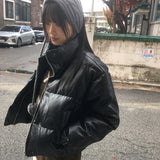 [14ounces⛄/MADE] ミレーレザーピグメントウォッシングツーウェイウェロンショートダウンジャケット
