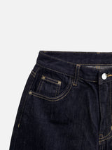 Bridge Roll-Up Raw Wide Pants (2c)